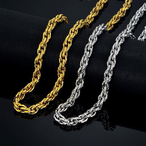 Male Stainless Steel Chain Necklace, Gold Necklace For Men ...