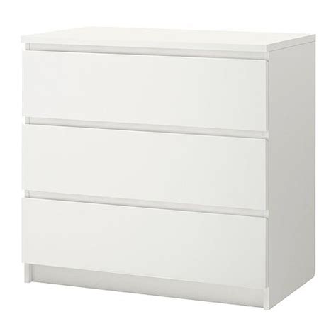 MALM 3 drawer chest white, 31 5/8x30 3/4 IKEA