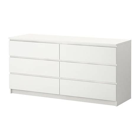 MALM 6 drawer dresser white IKEA