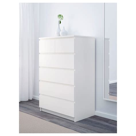 MALM Chest of 6 drawers White 80x123 cm IKEA