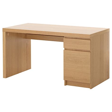 MALM Desk Oak veneer 140x65 cm   IKEA