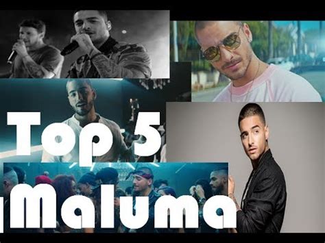 Maluma. 5 mejores canciones YouTube