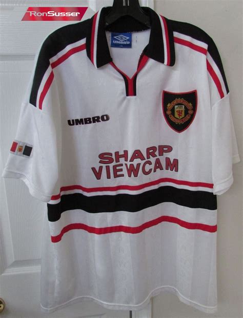 Manchester United Sharp Viewcam Football Soccer Shirt XXL ...