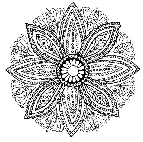Mandala leaves | Mandalas   Coloring pages for adults ...