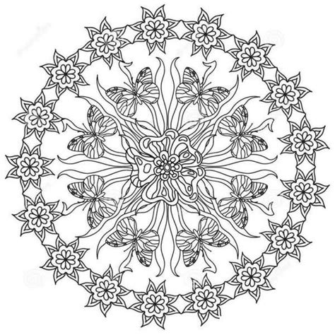 Mandalas de Mariposas para Imprimir y Pintar   Tatuajes y ...