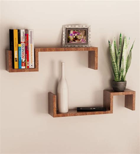 Mango Wood Set of 2 Wall Shelves by Home Sparkle Online ...