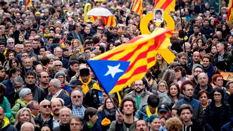 Manifestaciones en Catalunya por la libertad de los presos ...