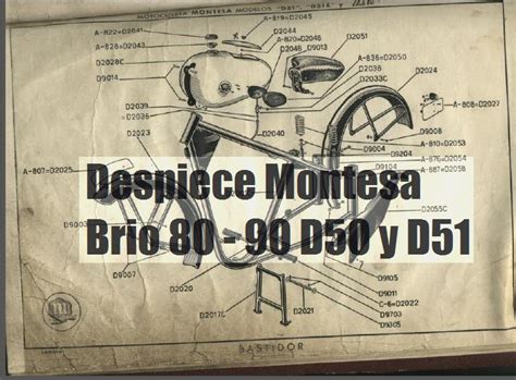 Manual de Despiece de Montesa Brio 80, 90, D50 y D51 ...