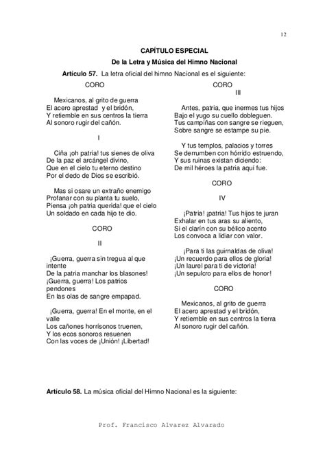 Manual para trabajar el himno nacional mexicano
