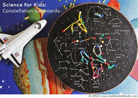 Manualidad para niños: mapa de constelaciones