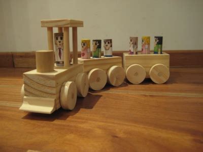 Manualidades » como hacer un tren de madera