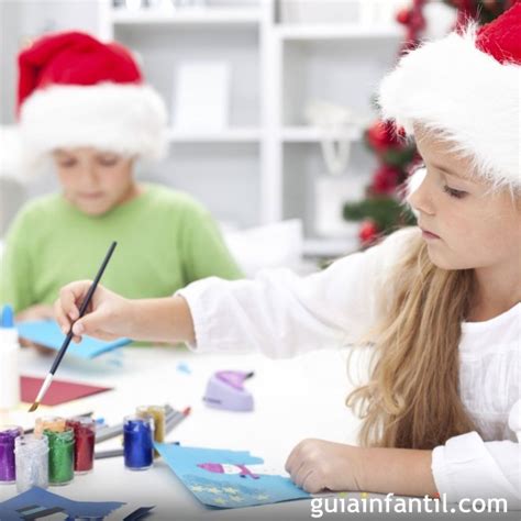 Manualidades de Navidad para niños con rollos de papel