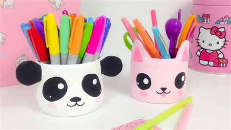 Manualidades KAWAII,organizador  ideas para decorar panda ...