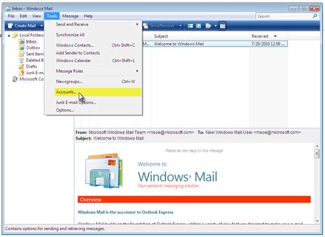 Manually Set Up E mail with Windows Mail using POP3   1&1 ...