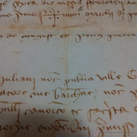 manuscrito de pergamino año 1.421 letras gotica   Comprar ...