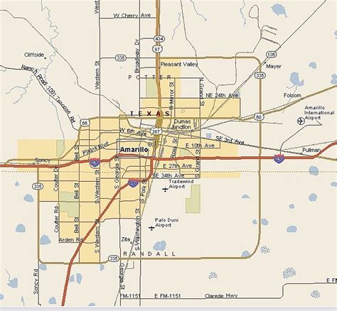Map Amarillo Texas   amarillo texas related keywords ...