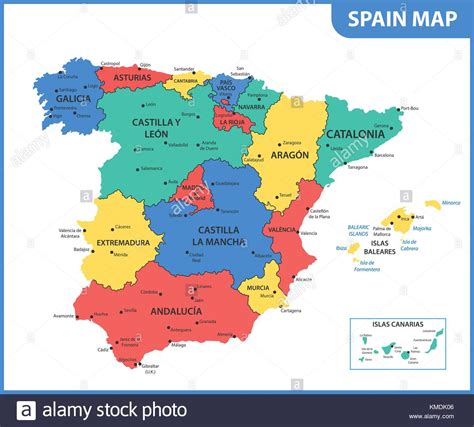Map Galicia Region Spain Stock Photos & Map Galicia Region ...