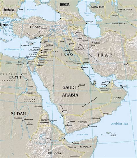 Map Including Mesopotamian Region