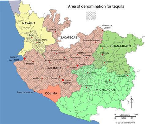Map Mexico Jalisco State