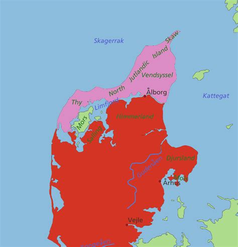 Map North Jutland Denmark | Mapsbingz.us