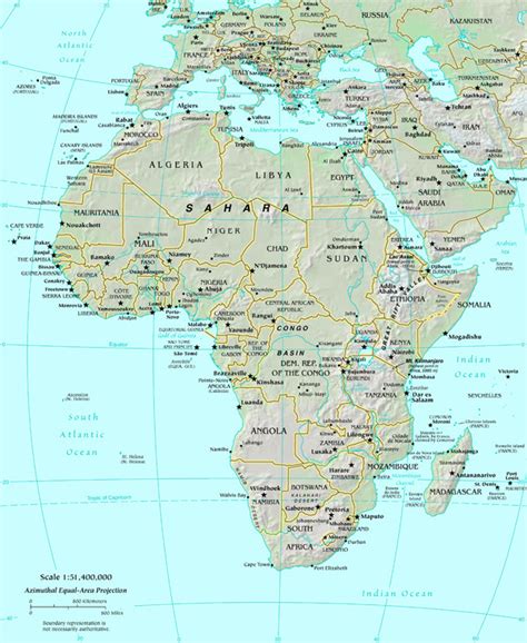 Map of Africa map, Africa Atlas