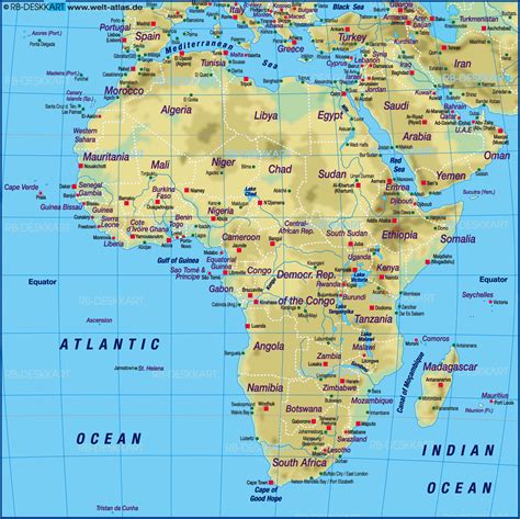 Map of Africa, map of the world physical  General Map ...