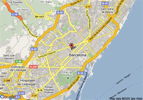 Map of Alexandra Barcelona, Barcelona
