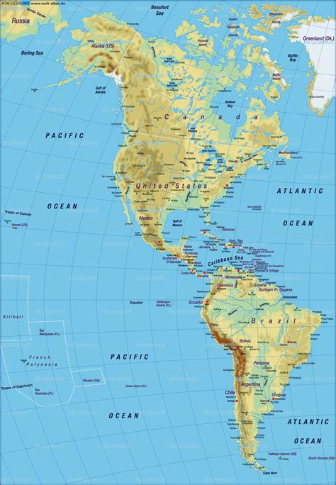 Map of America, map of the world physical   Map in the ...