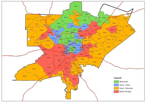 Map Of Atlanta Zip Codes | afputra.com