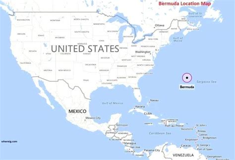 Map of Bermuda Traiangle Printable Beaches Tourist ...