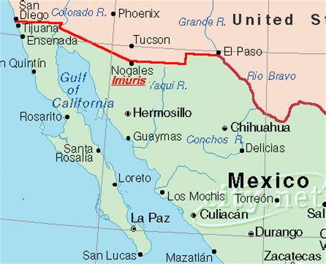 Map Of California Mexico Border | Mexico Map