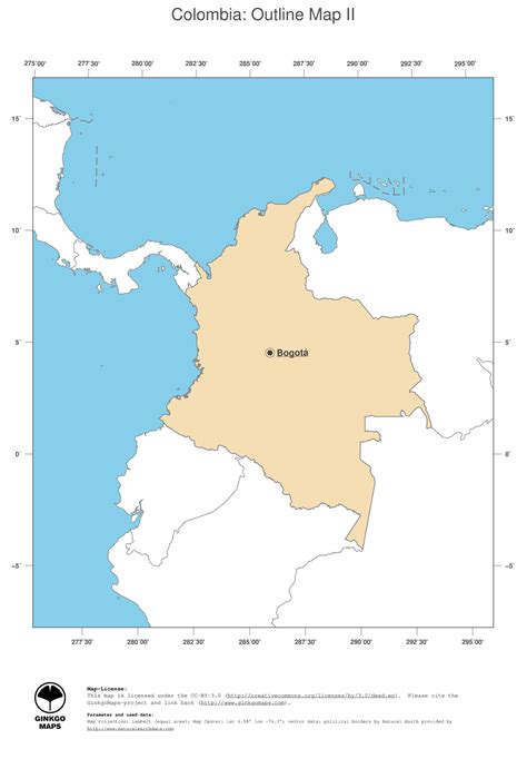 Map Of Colombia South America   roundtripticket.me