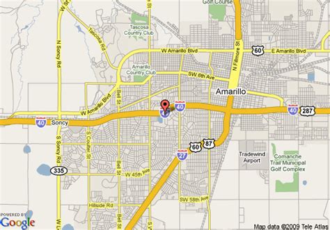 Map of Comfort Suites Amarillo, Amarillo