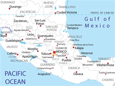 Map of Distrito Federal in Mexico