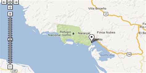 Map of Golfito, Costa Rica