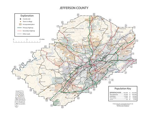 Map Of Jefferson County Alabama | afputra.com