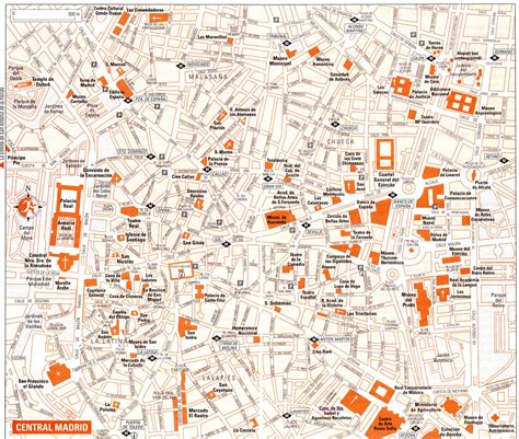 Map of Madrid, Spain   Free Printable Maps