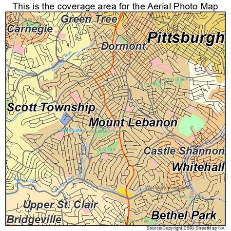 Map Of Mt Lebanon Pa | Queenstyle