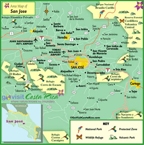 Map Of San Jose Costa Rica Tourism Official Website Hotels