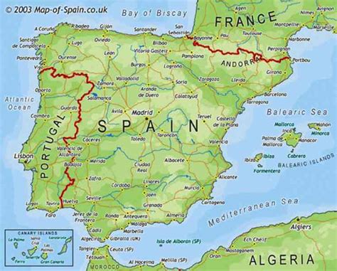 Map Of South Spain   HolidayMapQ.com