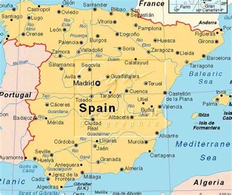 Map Of South Spain   HolidayMapQ.com