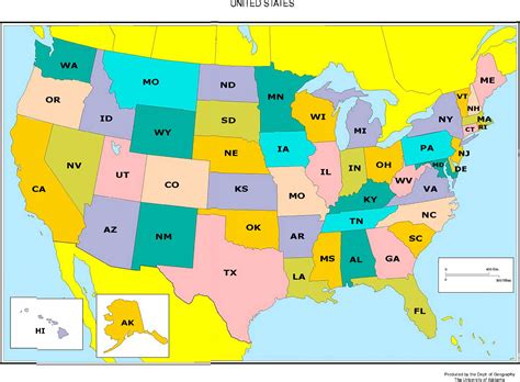 Map Of The 52 States In Usa Image Gallery List All 52 ...