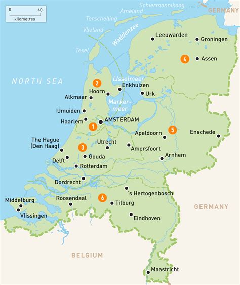 Map of the Netherlands | Netherlands Regions | Rough ...