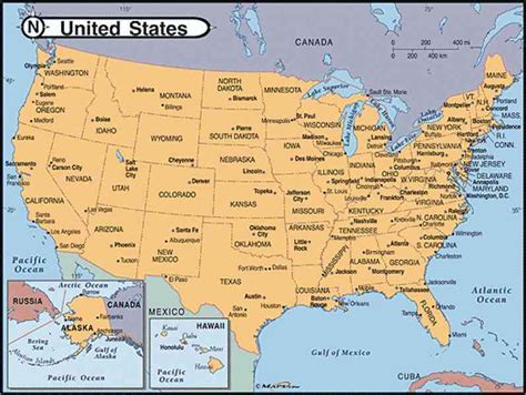 Map Of The United States Major Cities | Holiday Map Q ...