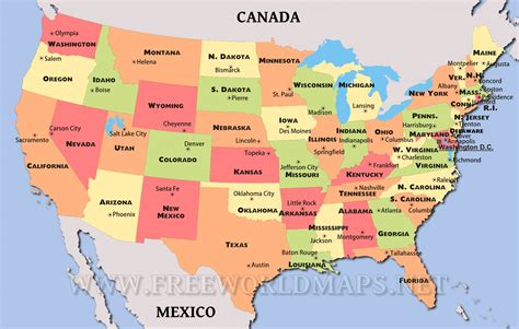 map of united states   Free Large Images