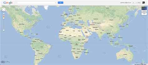 MAP OF WORLD GOOGLE   Map of africa
