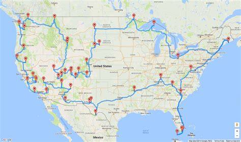 Map Shows the Ultimate U.S. National Park Road Trip