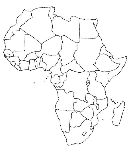 Mapa Africa En Blanco | www.pixshark.com   Images ...