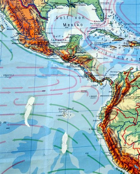 Mapa América Norte y Sur Físico   Almacén Alquián Hóptimo