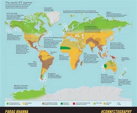 Mapa: así quedaría el mundo si continúa el calentamiento ...